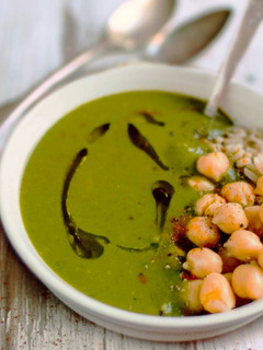 Una foto de Crema de acelgas