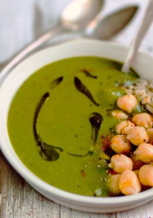 Una foto de Crema de acelgas
