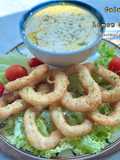 Calamari Tempura with Lemon Garlic Butter Sauce