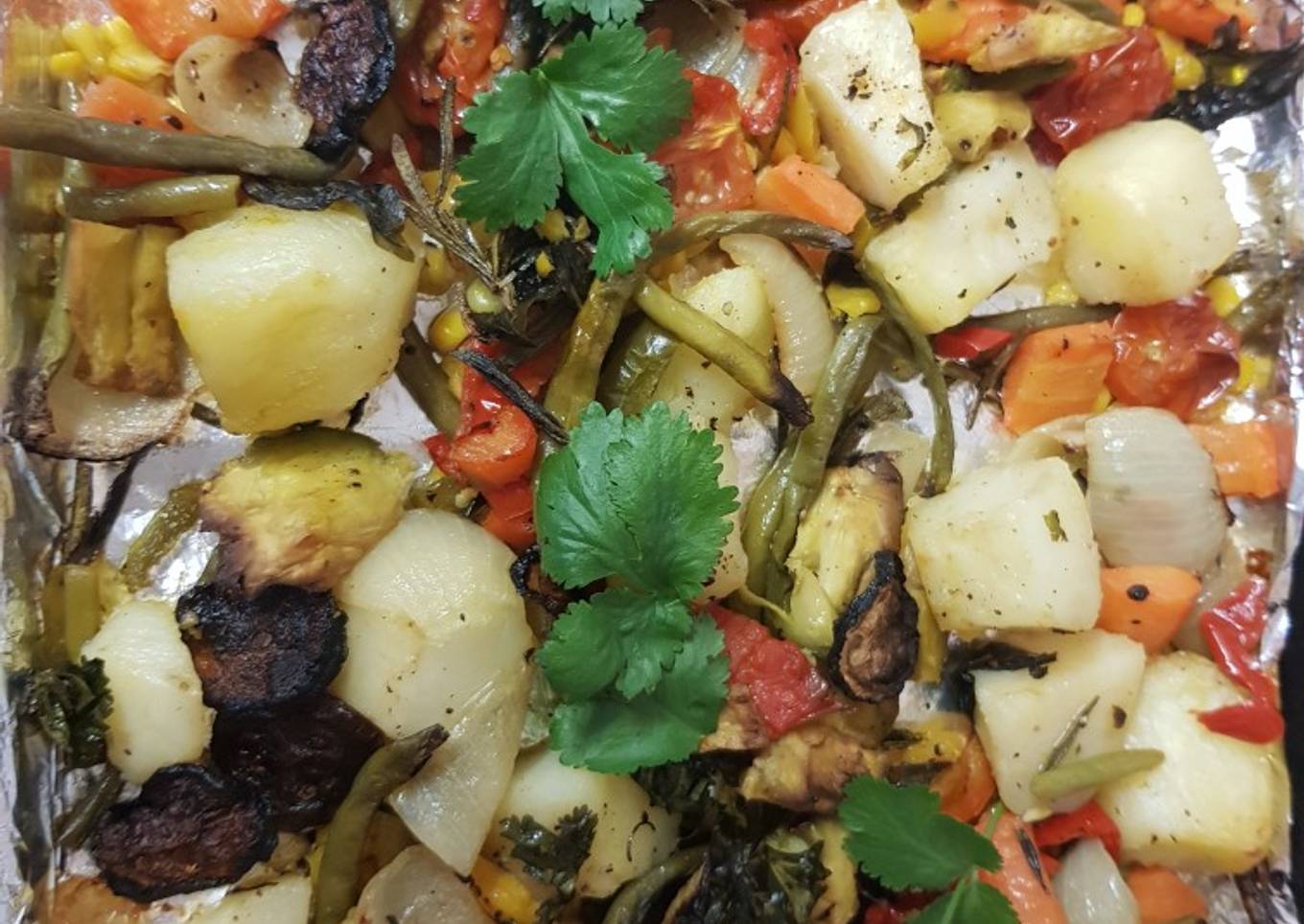 My Mixed Roasted Veg dish. 😁