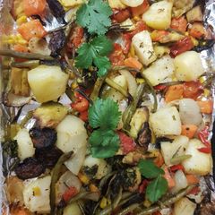 My Mixed Roasted Veg dish. 😁 A picture of My Mixed Roasted Veg dish. 😁.