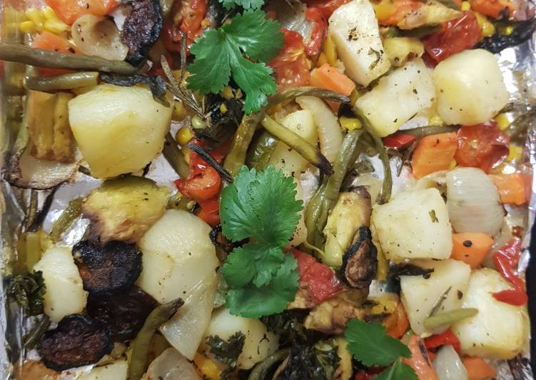 Step-by-Step Guide to Make Any-night-of-the-week My Mixed Roasted Veg dish. 😁