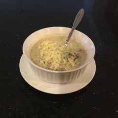A picture of Broccoli White Cheddar Soup.
