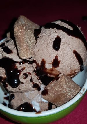 A picture of Chocolate ice cream.