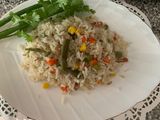 Arroz con vegetales recuerdo de mi infancia