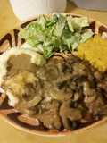 Cube Steak in Brown Mushroom Gravy