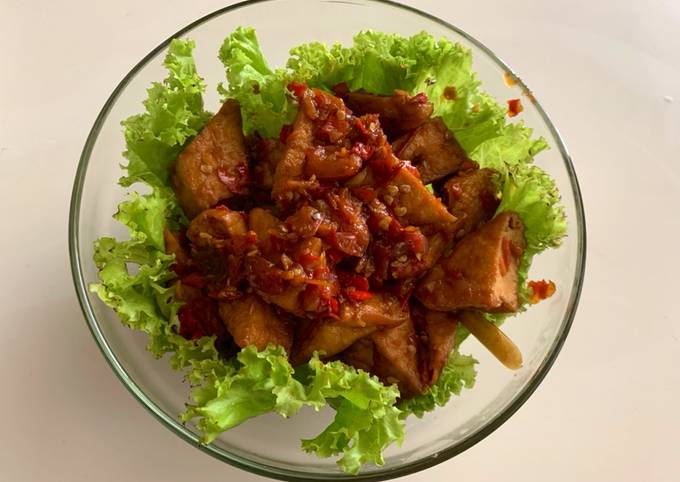 Tahu balado pedas