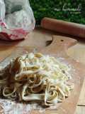 Mie Homemade tanpa alat giling mie