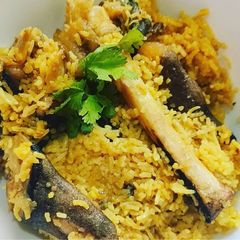 A picture of Mutton paya/lamb trotters pulao.