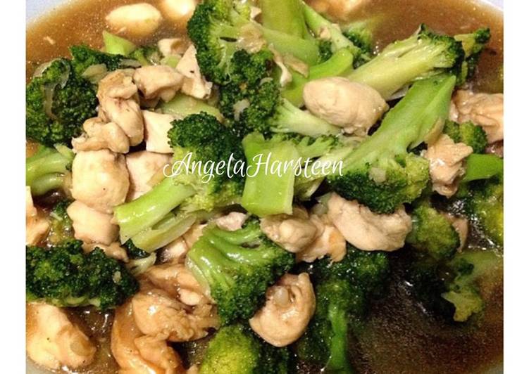 10 Resep: Chicken brokoli oyster sauce  (ayam brokoli saus tiram) Anti Gagal!