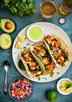 A picture of Shrimp Tacos.