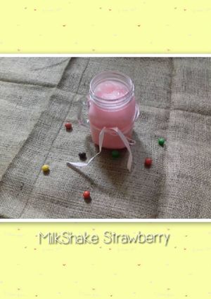 Foto resep Milkshake strawberry