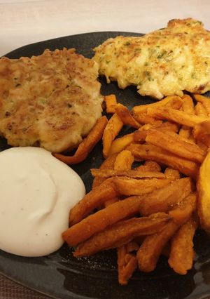 Csirkés sajtos tócsni recept fotója