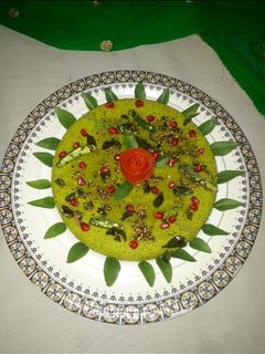 हरीचटनी फ्लेवर ढोकला (hari chutney flavour dhokla recipe in Hindi) रेसिपी मुख्य फोटो