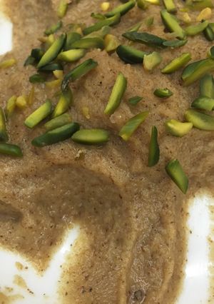صورة لوصفة طريقة عمل العصيدة البحرينية