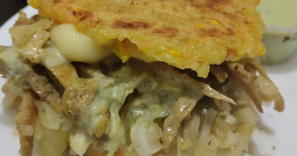 arepas rellenas pollo - 45 recetas caseras- Cookpad