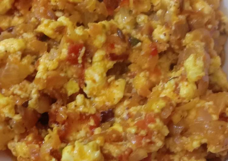 Recipe of Super Quick Homemade Paneer bhurji