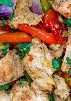 A picture of Baked chicken breast.