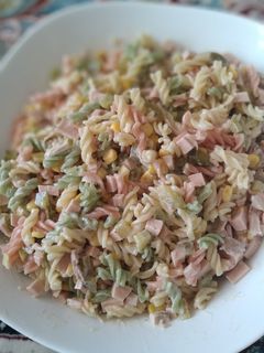 عکسی از دستور سالاد ماکارونی 😋