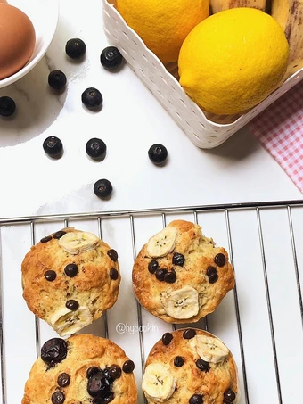 Cara Mudah Membuat Resep  Banana muffins yang Lezat, Sempurna