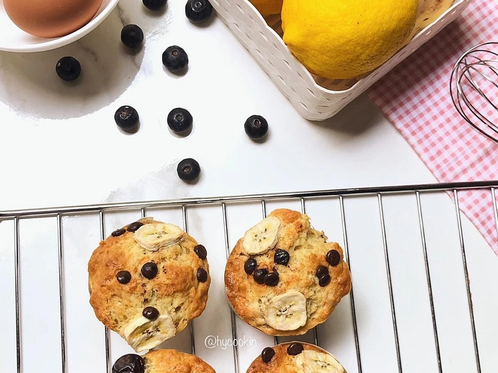 Cara Simple Menyiapkan Resep  Banana muffins yang Bisa Manjain Lidah, Enak
