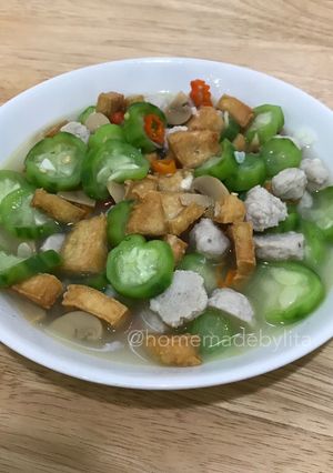 Foto resep Tumis oyong bakso ikan gurih #homemadebylita