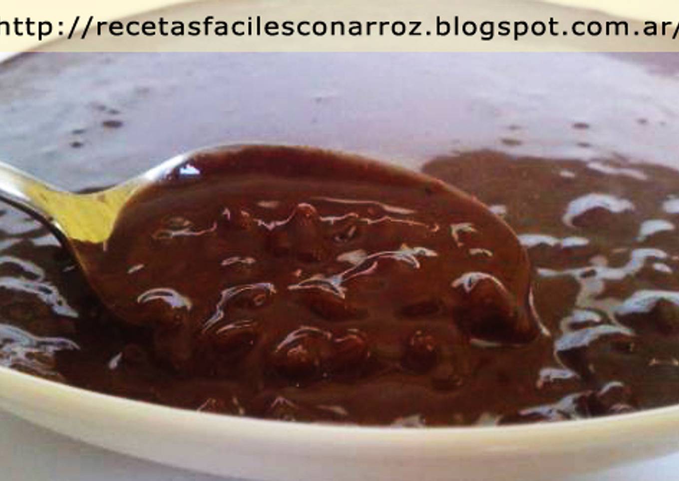 Arroz con leche al chocolate