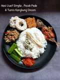 Nasi Liwet Simple, Pecak Peda, & Tumis Kangkung Oncom