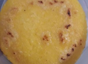 Una foto de Arepas Venezolanas con harina de Polenta