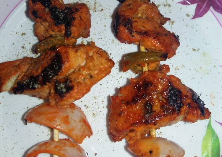 Recipe of Super Quick Homemade Chicken tikka made in a pan