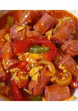 Foto resep Sosis pedas