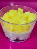 Overnight oat de piña colada (avena trasnochada)