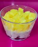 Overnight oat de piña colada (avena trasnochada)