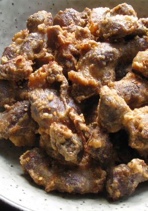A picture of ‘Kara-age’ Fried Chicken Gizzards.