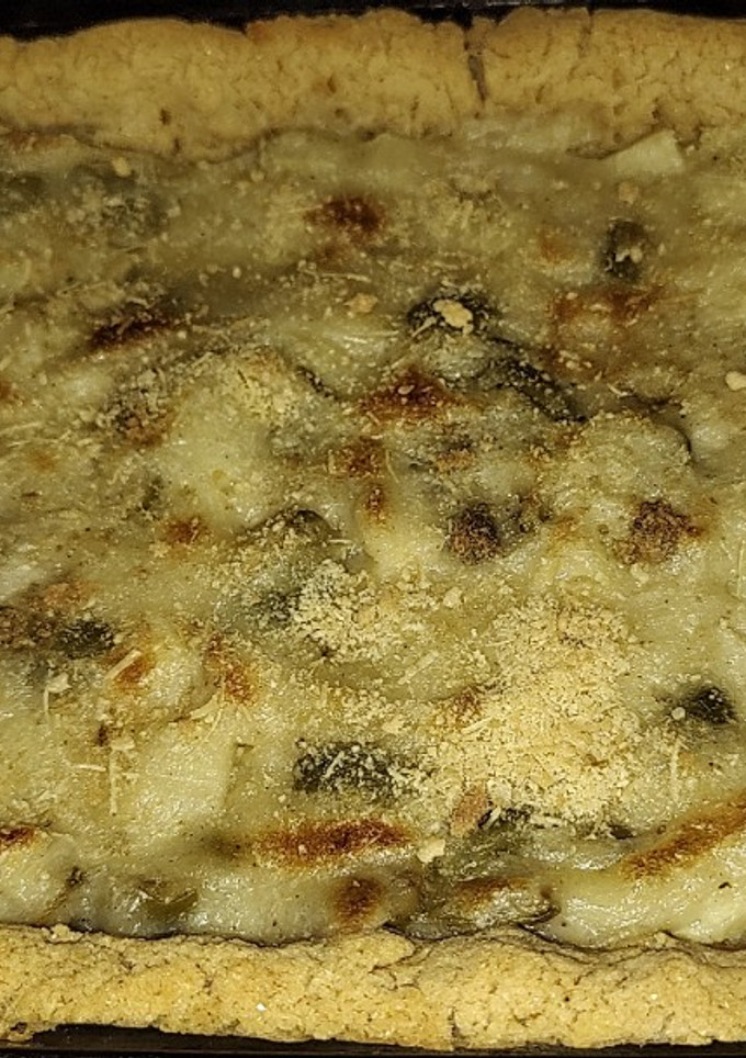 Una foto de Tarta sin gluten de palmito y aceituna