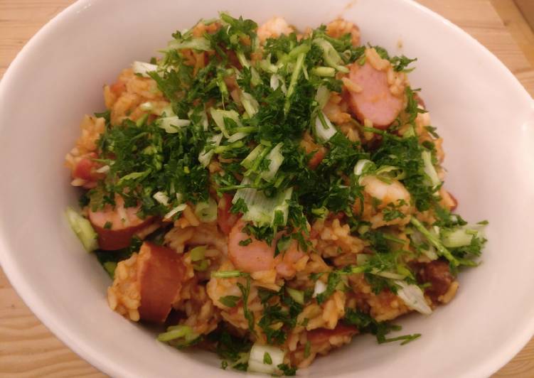 Recipe of Delicious Sausage & Prawn Jambalaya