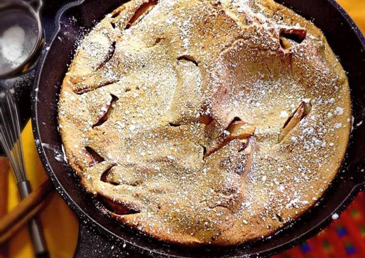 Easiest Way to Cook Perfect Whole Wheat Cinnamon Spiced Apple German Pancake