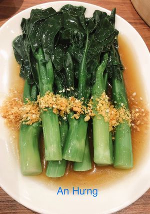 Hình của món Cải Xào Sốt Dầu Hào.