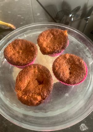 A picture of Banana/carrot or apple no grain muffins.