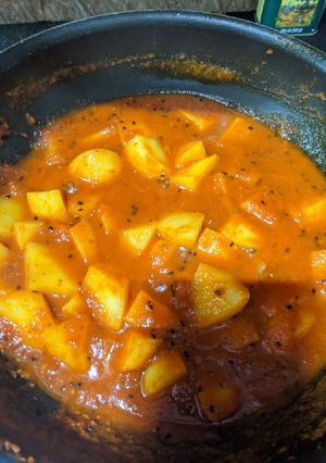 A picture of Aloo Dum Sikkim Style.