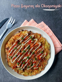 Foto resep Pizza Sayuran ala Okonomiyaki
