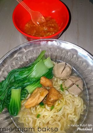 Foto resep Mie ayam bakso