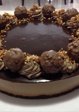 Una foto de Tarta de Nutella y Ferrero Rocher