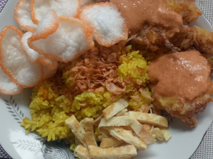 Langkah Gampang Membikin Resep  Nasi kuning super gampang yang Menggugah Selera, Menggugah Selera