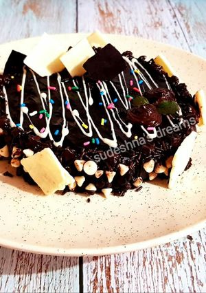 A picture of Double Chocolate Truffle Cake.