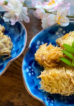 A picture of Japanese Tuna Soumen Noodles Fry.