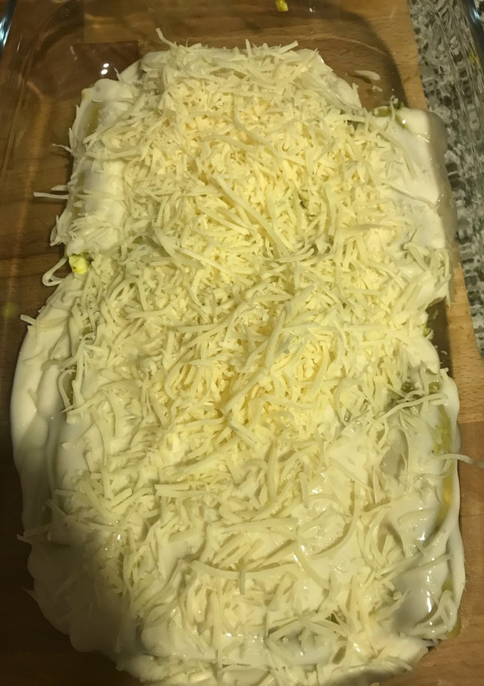 Una foto de Canelones de brócoli, bacalao, nueces y Gorgonzola