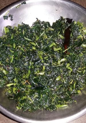 A picture of Pui shak(malabar spinach).