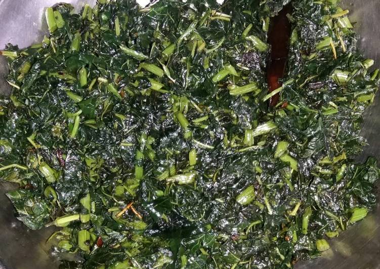 Simple Way to Make Award-winning Pui shak(malabar spinach)