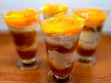 Sárgabarackos,mascarponés pohárkrém
